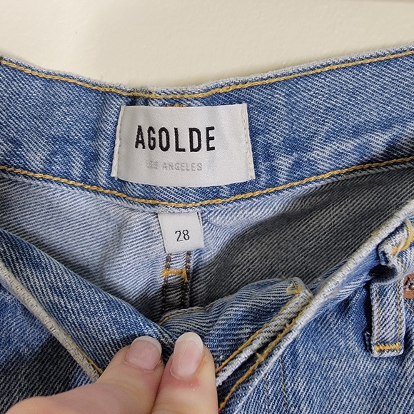 NWT Agolde Parker Short In Swampmeet Wash Size 28 - Picture 5 of 8
